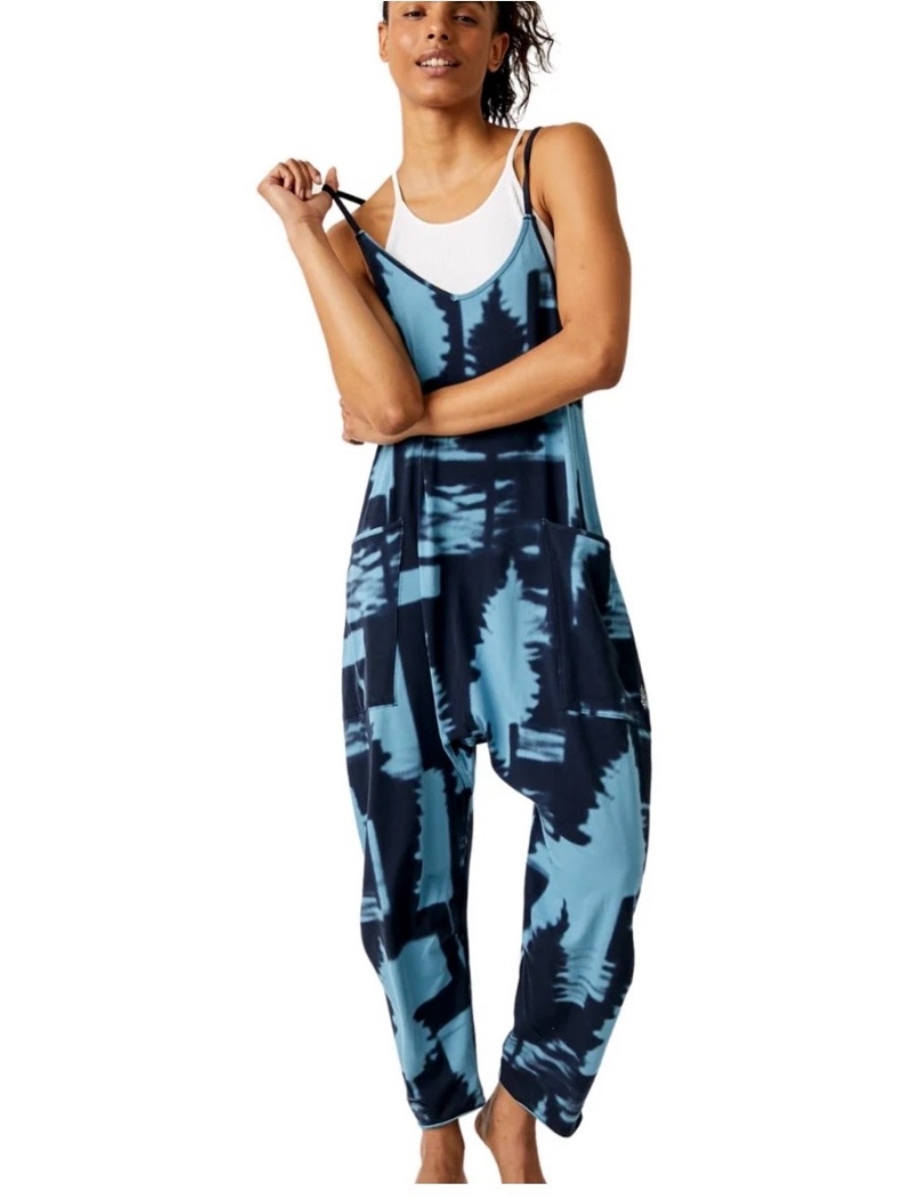 Free People Movement Hot Shot Onsie Navy Forest Size Small New Without Tags